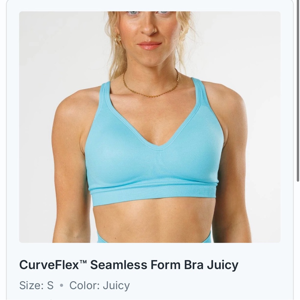 Paragon Fitwear CurveFlex Seamless V-Neck Bra - Juicy